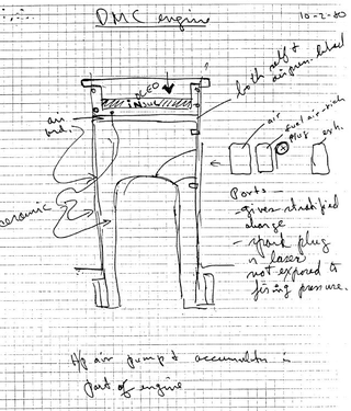 Illustration for article titled DeLorean's Next Radical Idea Was This Never-Before-Seen Engine